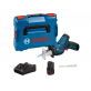 BOSCH GSA 12V-14 tiesinis pjūklas 2x3 Ah L-Boxx